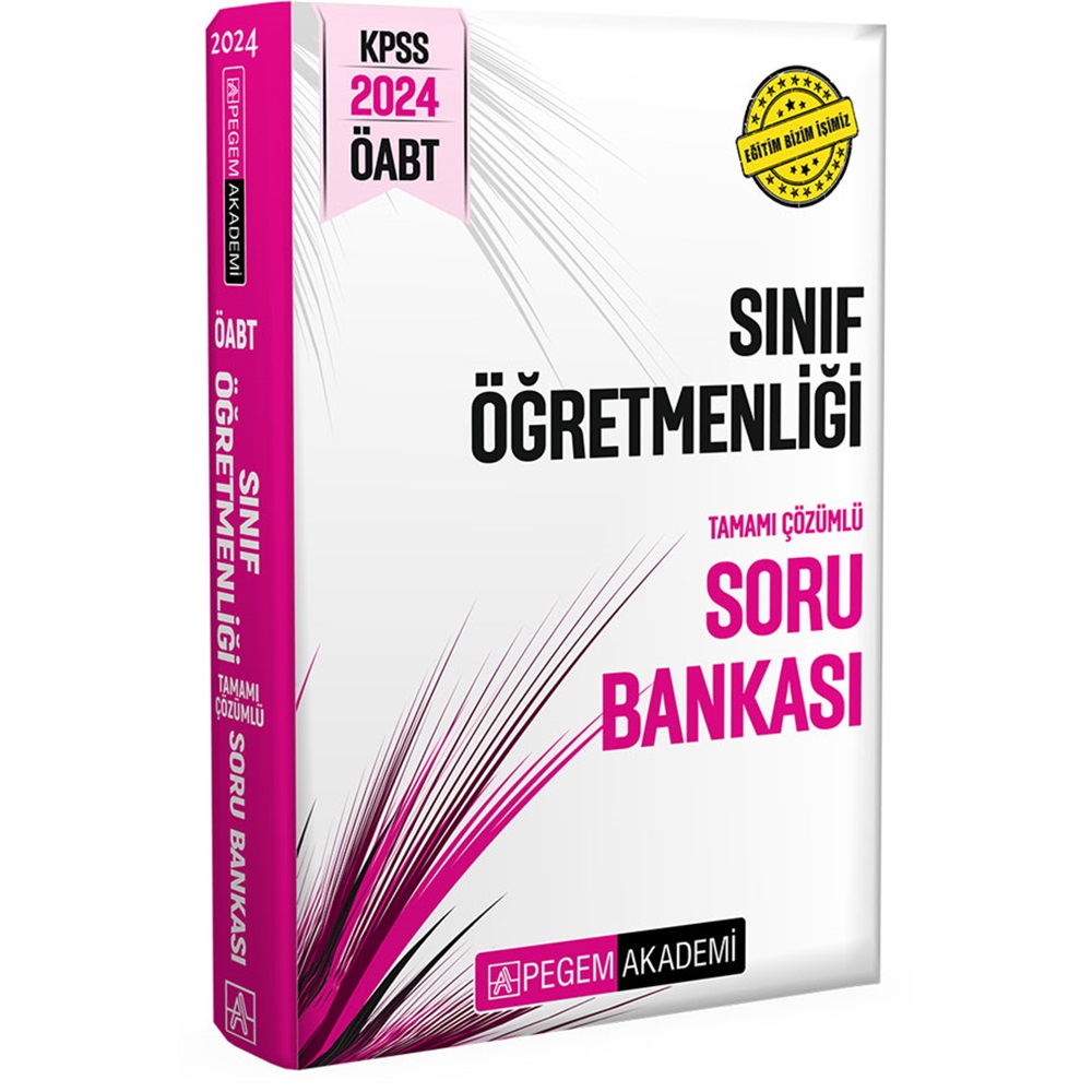 2024 Pegem KPSS ÖABT Sınıf Öğretmenliği Tamamı Çözümlü Soru Bankası