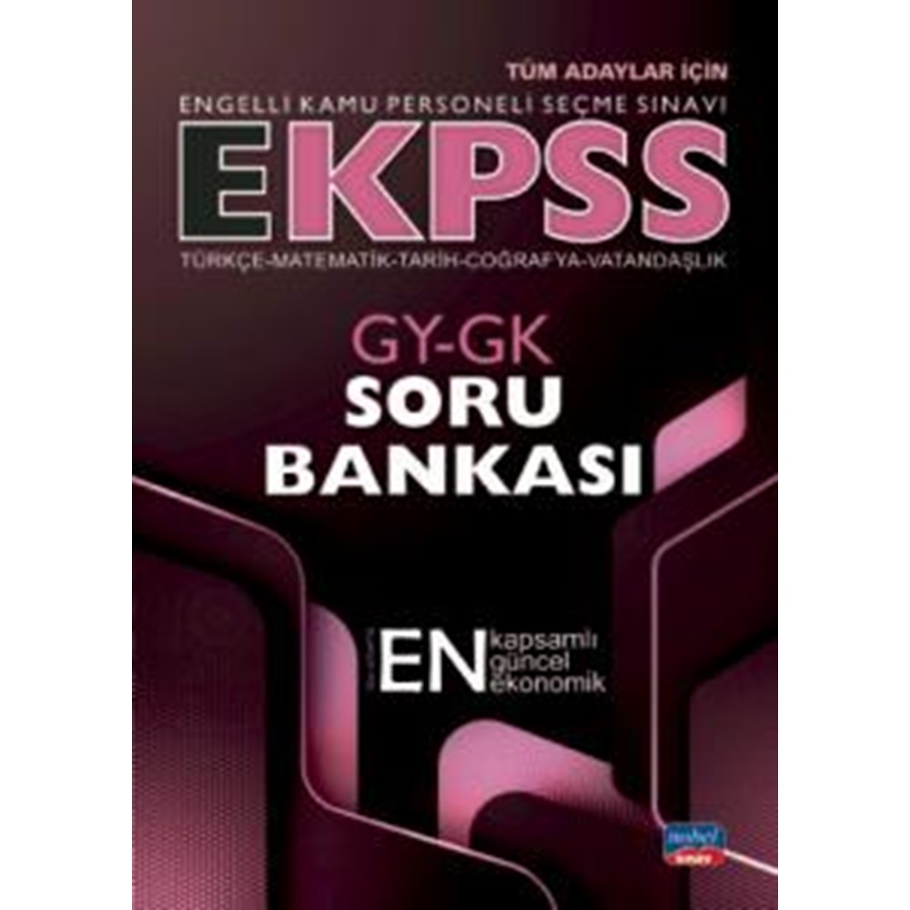 E-KPSS GY-GK SORU BANKASI / Türkçe-Matematik-Tarih-Coğrafya-Vatandaşlık