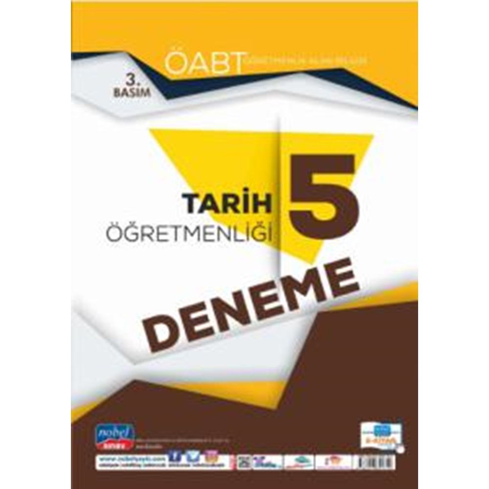 ÖABT Tarih Öğretmenliği - Öğretmenlik Alan Bilgisi - 5 Deneme