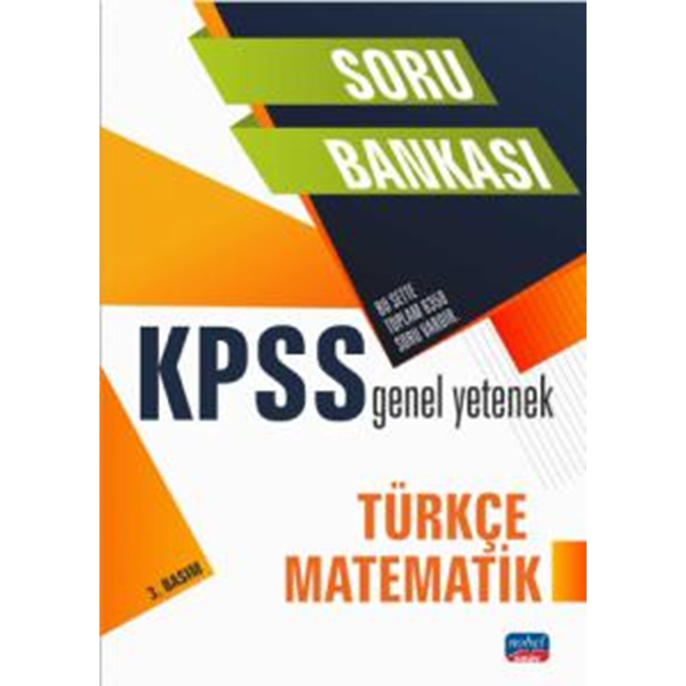 KPSS Genel Yetenek - Türkçe - Matematik / Soru Bankası