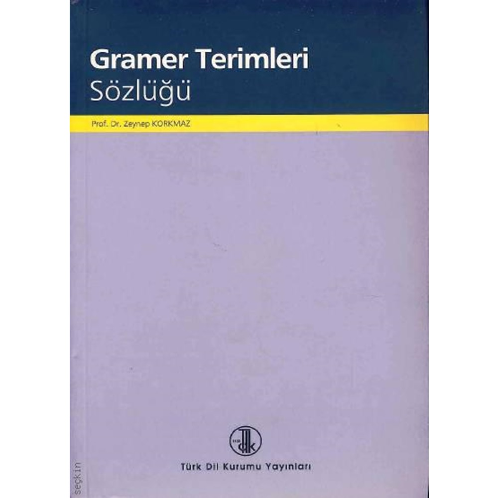 Gramer Terimleri Sözlüğü