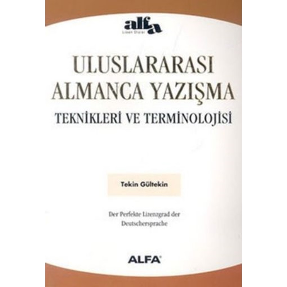 Uluslararası Almanca Yazışma Teknikleri ve Terminolojisi