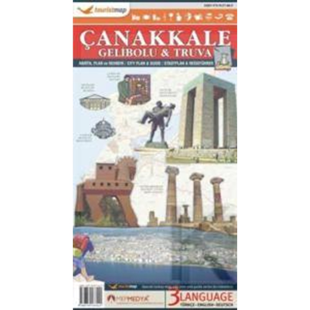 Çanakkale - Gelibolu - Truva Harita Plan Ve Rehberi