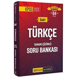 2021 Pegem KPSS ÖABT Türkçe Tamamı Çözümlü Soru Bankası