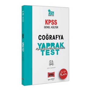 2021 Yargı KPSS Genel Kültür Coğrafya Çek Kopart Yaprak Test