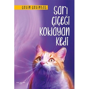 Sarı Çiçeği Koklayan Kedi