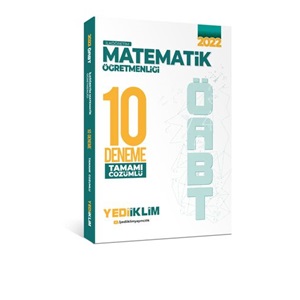 2022 Yediiklim ÖABT İlköğretim Matematik Öğretmenliği Tamamı Çözümlü 10 Deneme