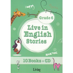 Grade 6 Live in English Stories 10 Books CD