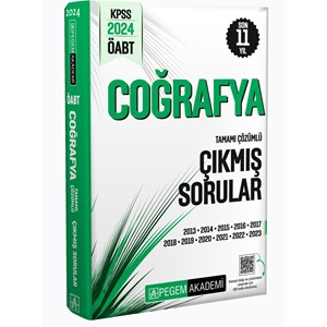 2024 Pegem KPSS ÖABT Coğrafya Tamamı Çözümlü Çıkmış Sorular