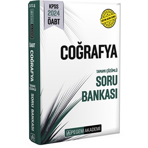 2024 Pegem KPSS ÖABT Coğrafya Tamamı Çözümlü Soru Bankası