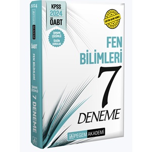 2024 Pegem KPSS ÖABT Fen Bilimleri Tamamı Çözümlü 7 Deneme