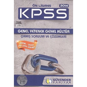 GÜVENDER KPSS 2014 ÖN LİSANS ÇIKMIŞ SORULAR VE ÇÖZÜMLERİ