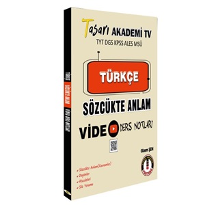 TÜRKÇE SÖZCÜKTE ANLAM VİDEO DERS NOTLARI-1