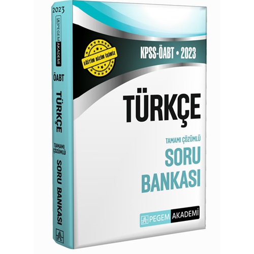 2023 Pegem KPSS ÖABT Türkçe Soru Bankası