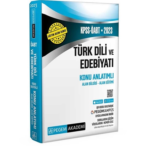 2023 Pegem KPSS ÖABT Türk Dili ve Edebiyat Konu Anlatımlı