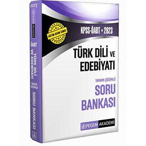 2023 Pegem KPSS ÖABT Türk Dili ve Edebiyat Soru Bankası