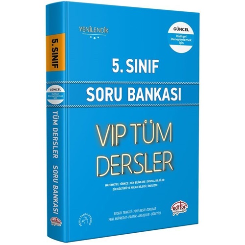 5. Sınıf VIP Tüm Dersler Soru Bankası Mavi Kitap Kampanyalı