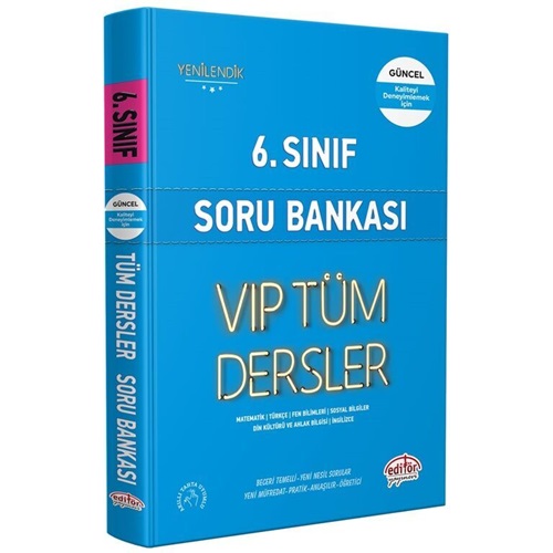 6. Sınıf VIP Tüm Dersler Soru Bankası Mavi Kitap Kampanyalı