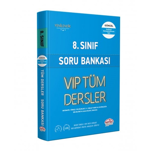 8. Sınıf VIP Tüm Dersler Soru Bankası Mavi Kitap Kampanyalı