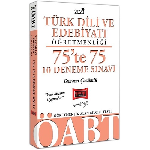 Yargı 2020 KPSS ÖABT Türk Dili ve Edebiyatı Öğretmenliği 75 te 75 Çözümlü 10 Deneme Sınavı