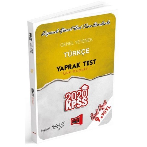 Yargı 2020 KPSS Genel Yetenek Türkçe Çek Kopartlı Yaprak Test