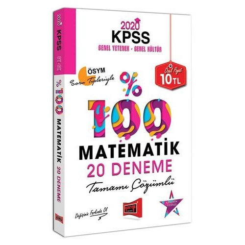 Yargı 2020 KPSS Matematik Tamamı Çözümlü 20 Deneme