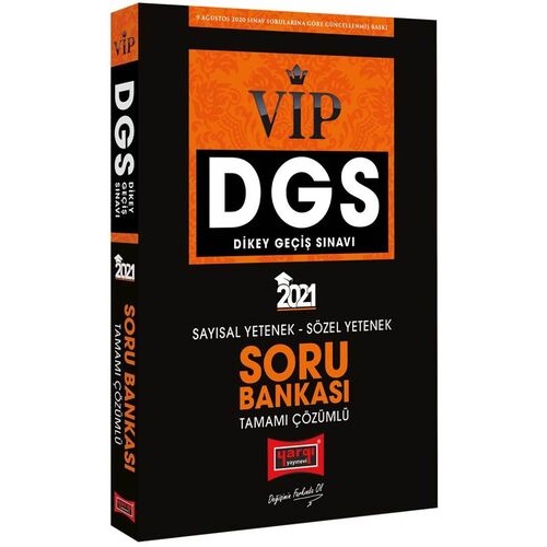 2021 Yargı DGS VIP Sayısal Sözel Yetenek Tamamı Çözümlü Soru Bankası