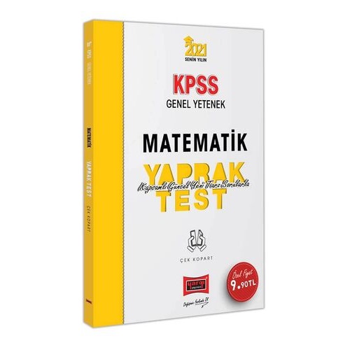 2021 Yargı KPSS Genel Yetenek Matematik Çek Kopart Yaprak Test