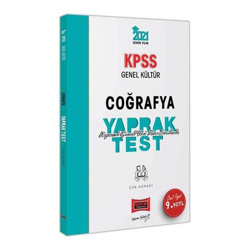 2021 Yargı KPSS Genel Kültür Coğrafya Çek Kopart Yaprak Test