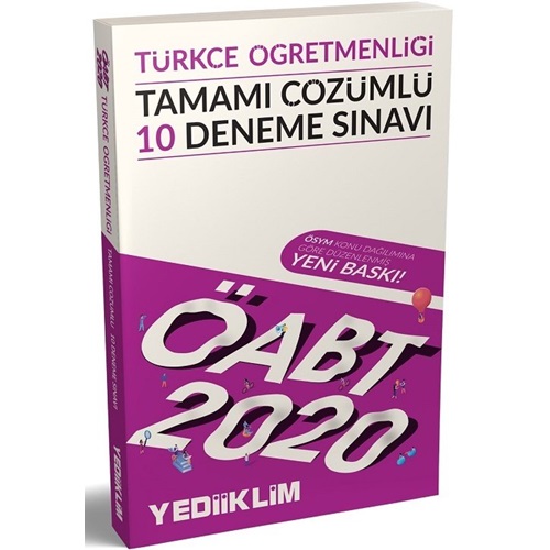 Yediiklim 2020 KPSS ÖABT Türkçe Öğretmenliği Çözümlü 10 Deneme Sınavı