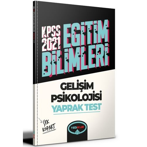 2021 Yediiklim Kpss Eğitim Bilimleri Gelişim Psikolojisi Çek Kopart Yaprak Test