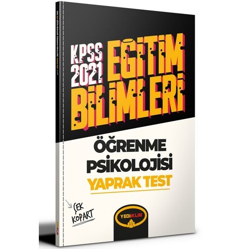 2021 Yediiklim Kpss Eğitim Bilimleri Öğrenme Psikolojisi Çek Kopart Yaprak Test