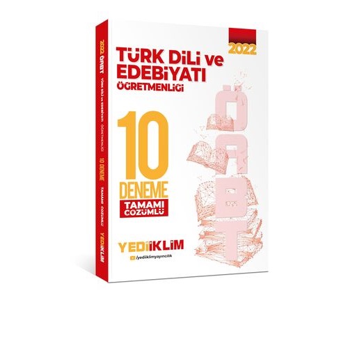 2022 Yediiklim ÖABT Türk Dili ve Edebiyatı Öğretmenliği Tamamı Çözümlü 10 Deneme