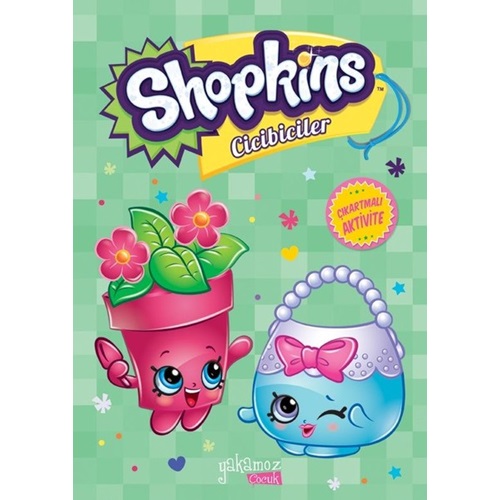 Shopkins Cicibiciler Çıkartmalı Aktivite Yeşil