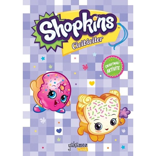 Shopkins Cicibiciler Çıkartmalı Aktivite Mor