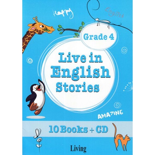 Grade 4 Live in English Stories 10 Books CD