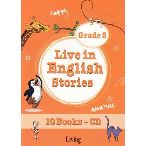 Grade 5 Live in English Stories 10 Books CD