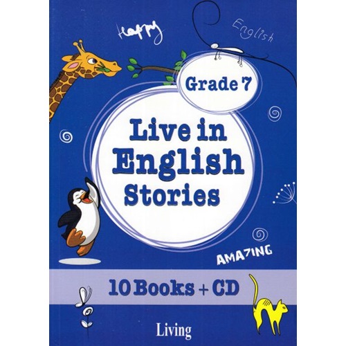 Grade 7 Live in English Stories 10 Books CD