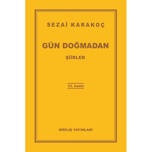 Gün Doğmadan