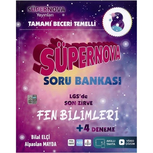 Artı Zeka Yayınları 8.Sınıf Süpernova Fen Soru Bankası