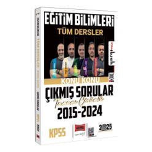 2025 Yargı KPSS Eğitim Bilimleri Tüm Dersler 2015-2024 Tamamı Çözümlü Konu Konu Çıkmış Sorular