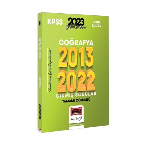 2023 Yargı KPSS Coğrafya 2013-2022 Tamamı Çözümlü Çıkmış Sorular