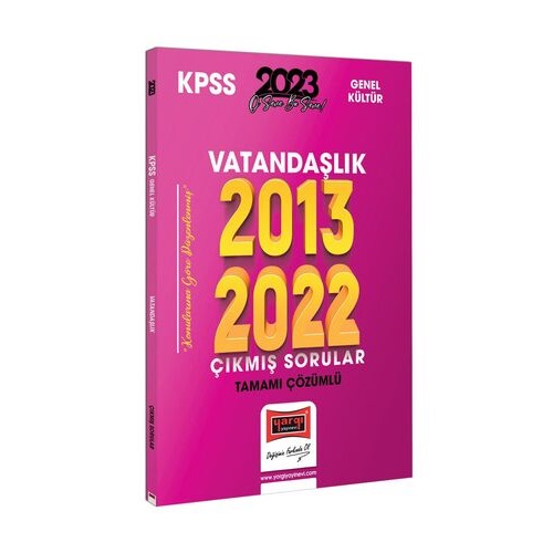 2023 Yargı KPSS Vatandaşlık 2013-2022 Tamamı Çözümlü Çıkmış Sorular