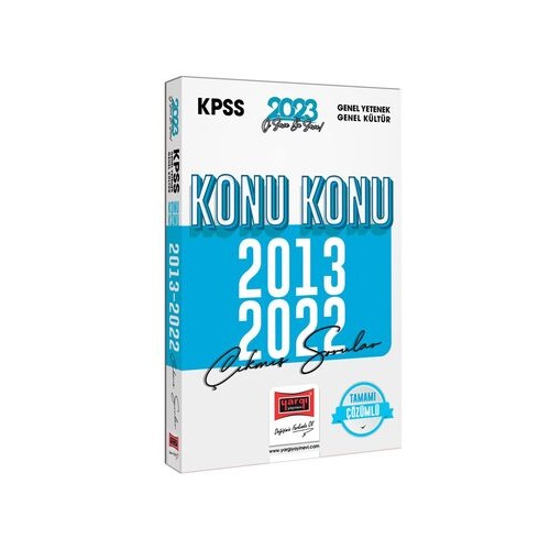 2023 Yargı KPSS Genel Yetenek Genel Kültür 2013-2022 Konu Konu Çıkmış Sorular ve Çözümleri