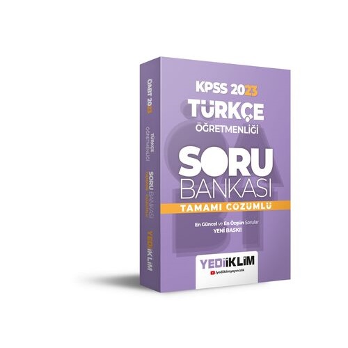 2023 Yediiklim ÖABT Türkçe Öğretmenliği Tamamı Çözümlü Soru Bankası