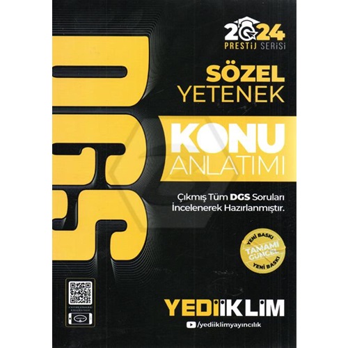 2024 Yediiklim DGS Sözel Yetenek Konu Anlatımı