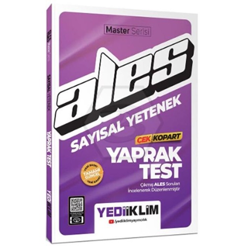 2025 Yediiklim Ales Sayısal Yetenek Çek Kopart Yaprak Test