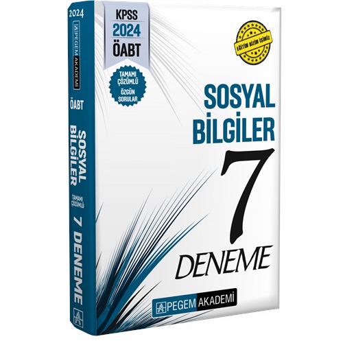 2024 Pegem KPSS ÖABT Sosyal Bilgiler Öğretmenliği Tamamı Çözümlü 7 Deneme