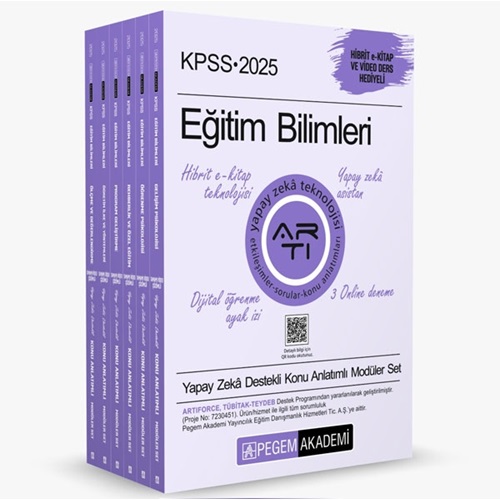 2025 Pegem KPSS Eğitim Bilimleri Konu Anlatımlı Modüler Set