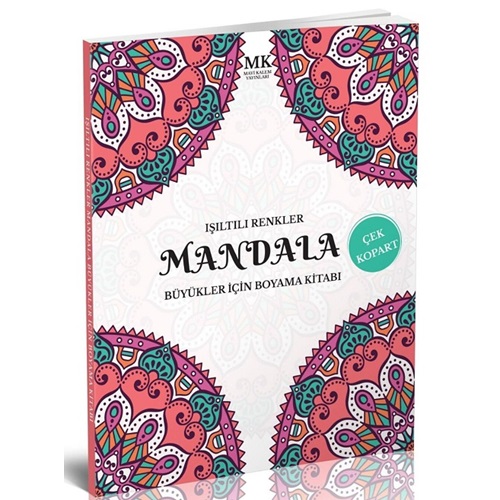 Büyükler İçin Boyama Kitabı Mandala - Işıltılı Renkler